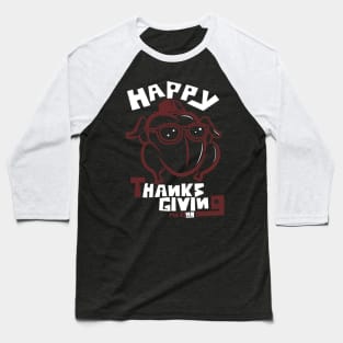 Happy Thanks giving Mr Bing Baseball T-Shirt